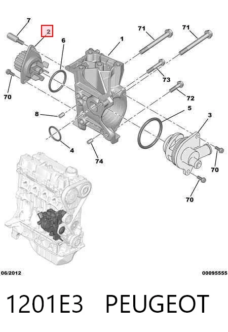 Comprar Bomba de agua Peugeot 405 I 15B a bajo precio