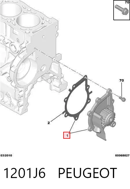Bomba de refrigeración Peugeot Boxer  (250)