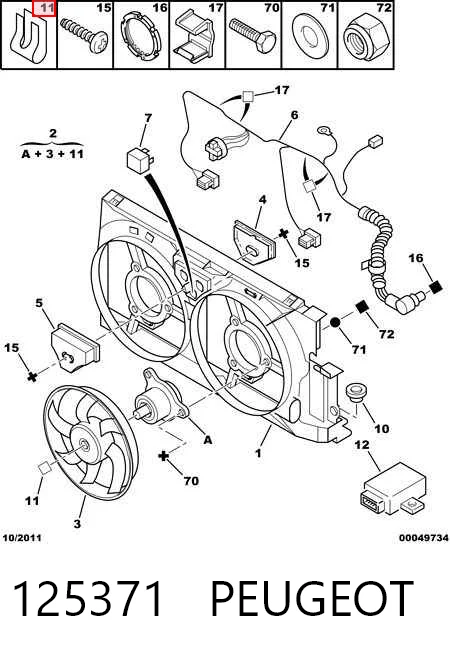 Ventilador de refrigeración del motor 306 hatchback (1993-2001) original desde 68,65 €