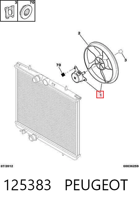 Comprar Ventilador eléctrico de refrigeración completo (motor y hélice) Peugeot 206 2E, K a bajo precio