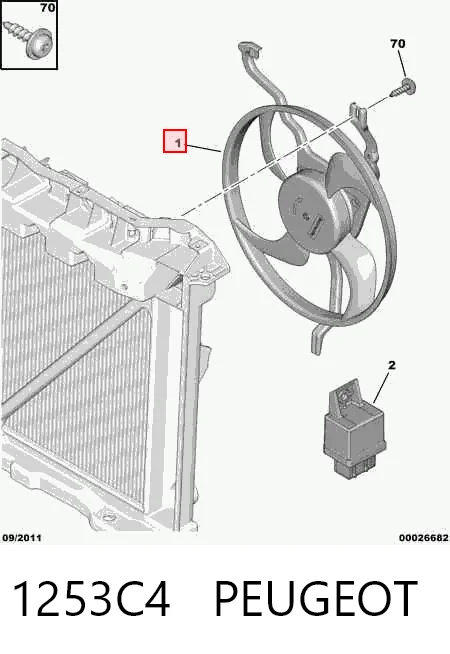 Comprar Ventilador eléctrico de refrigeración completo (motor y hélice) Citroen C3 I FC a bajo precio