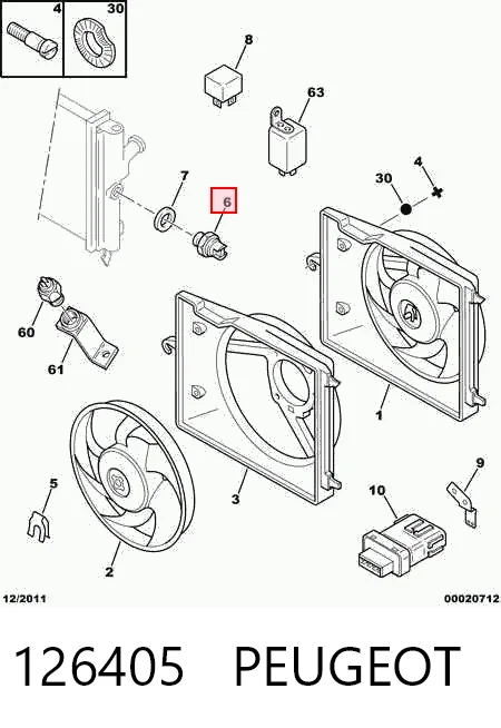 Sensor de temperatura 50240 Intermotor