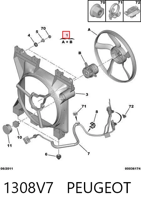 1308V7 Peugeot/Citroen