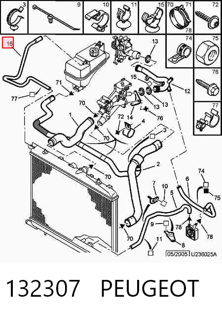 Kit de embrague PEUGEOT 132307