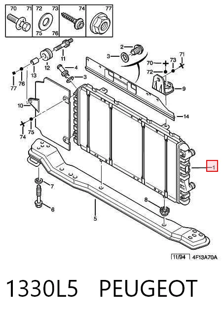 Radiador para Fiat Ducato 230