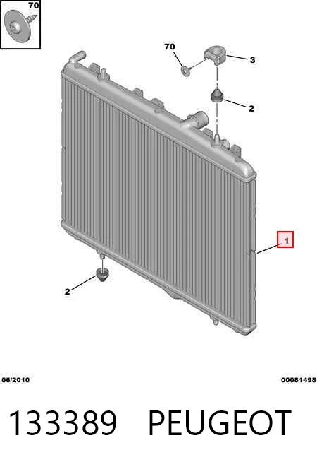 Comprar Radiador de refrigeración del motor Citroen C-Elysee   a bajo precio