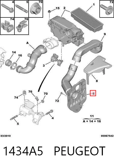 1434A5 Peugeot/Citroen