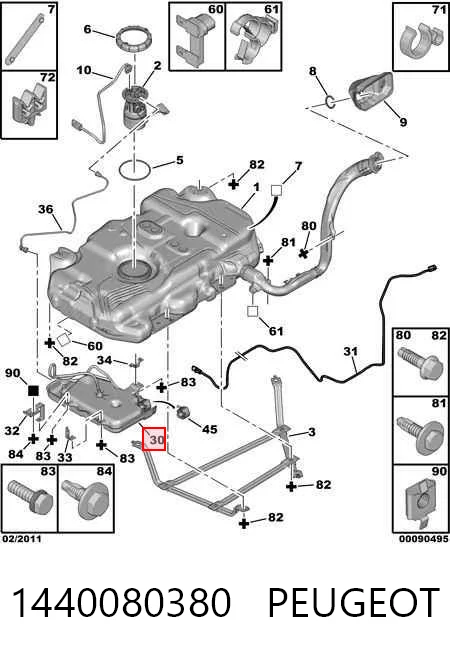 1440080380 Peugeot/Citroen Deposito de urea