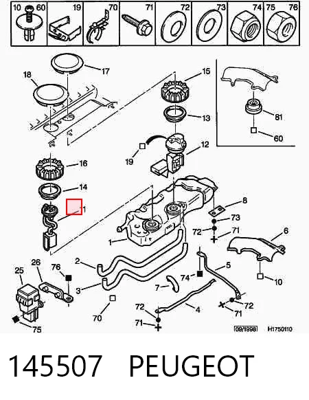Comprar Bomba de combustible eléctrica sumergible Citroen ZX  N2 a bajo precio