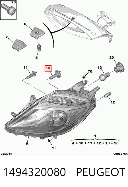 Faros para Citroen C8  EA, EB