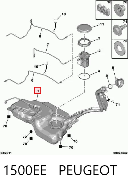 Comprar Depósito de combustible Citroen C3 I FC a bajo precio