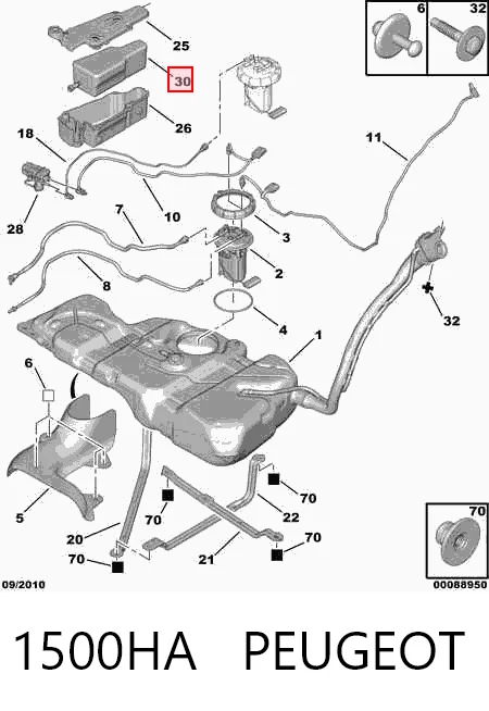 Comprar MN982626 Mitsubishi Depósito Aditivo FAP