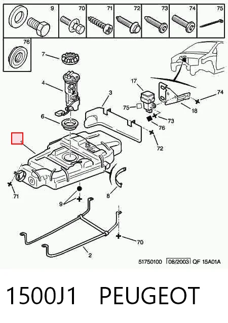 Comprar Depósito de combustible Citroen Jumpy I BS, BT, BY, BZ a bajo precio