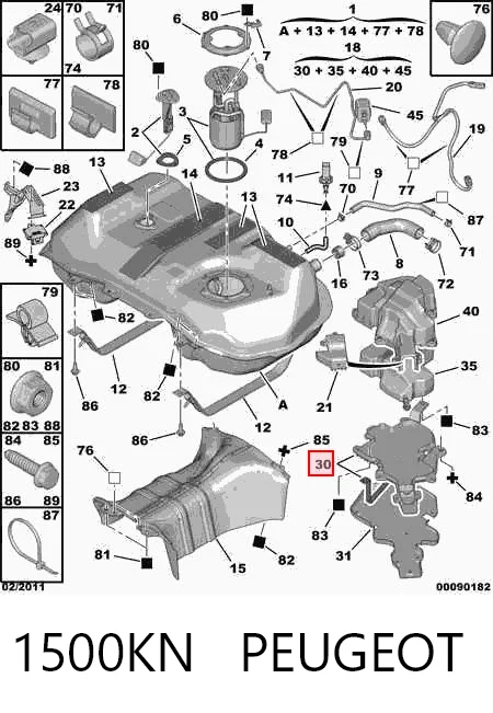 Deposito AdBlue para Mitsubishi Outlander CWW