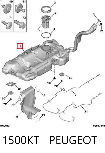 Comprar Depósito de combustible Peugeot 407  6D a bajo precio