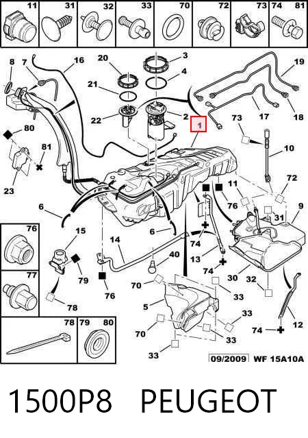 Comprar Depósito de combustible Peugeot 607  9D, 9U a bajo precio