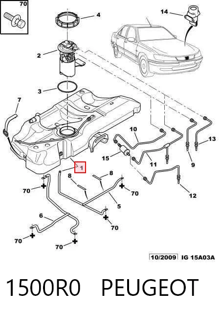 Comprar Depósito de combustible Peugeot 406  8B a bajo precio