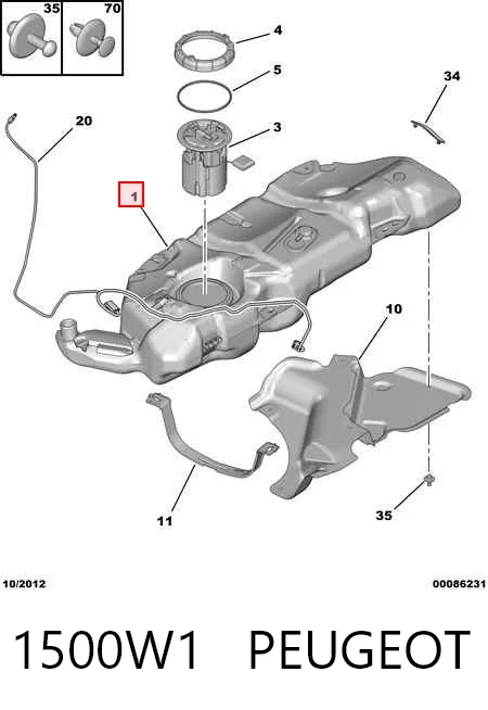 Comprar Depósito de combustible Peugeot 206  2A/C a bajo precio