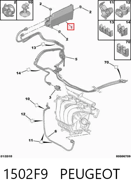 Comprar Absorbedor de vapores de combustible Peugeot 307 3B a bajo precio