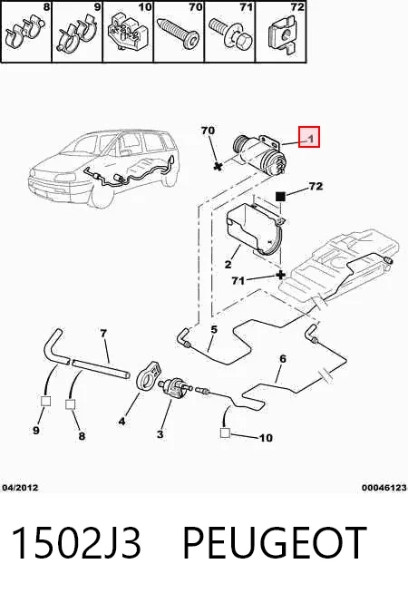 Comprar Absorbedor de vapores de combustible Citroen C5 DC a bajo precio