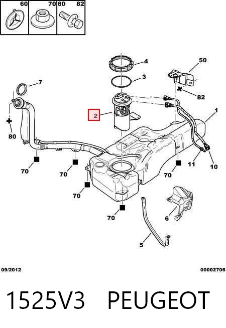 Comprar Aforador de nivel de combustible Citroen Jumpy I U6U a bajo precio