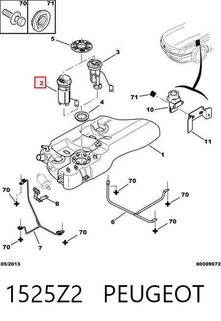 Módulo de alimentación de combustible Fiat Scudo  (1996-2006)