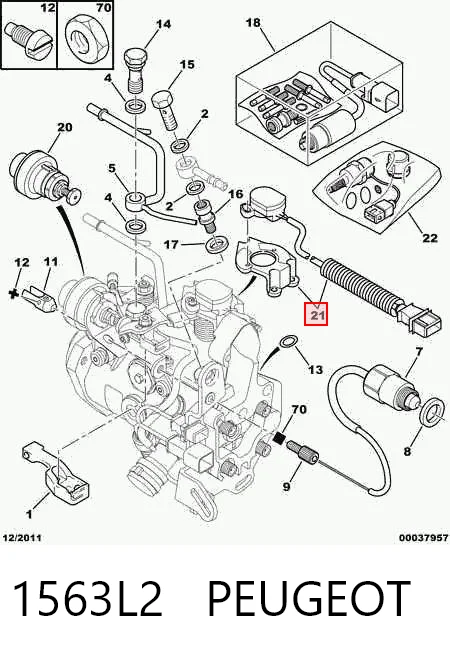 Comprar Sensor de posición del acelerador Peugeot Expert  224 a bajo precio