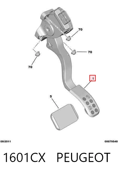 Comprar Pedal del acelerador Citroen C4 I 