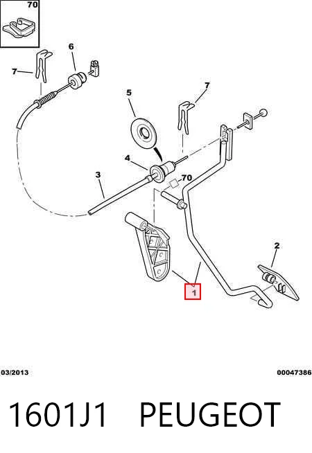 Comprar Pedal del acelerador Peugeot 607 9D, 9U a bajo precio