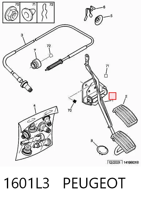 Comprar Pedal del acelerador Citroen Xsara  N2 a bajo precio