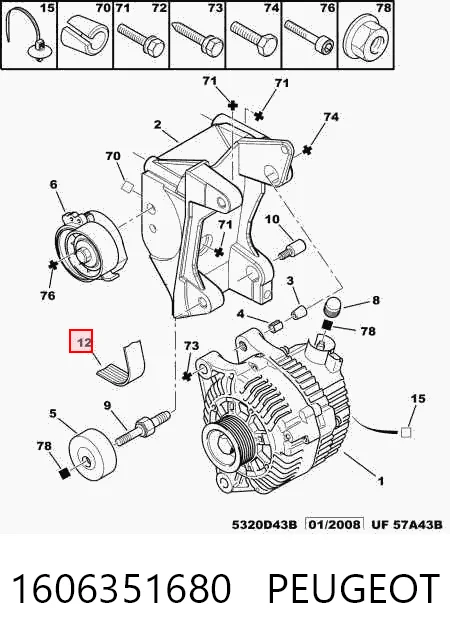 Precio del repuesto Correa trapecial poli V 500  hatchback
