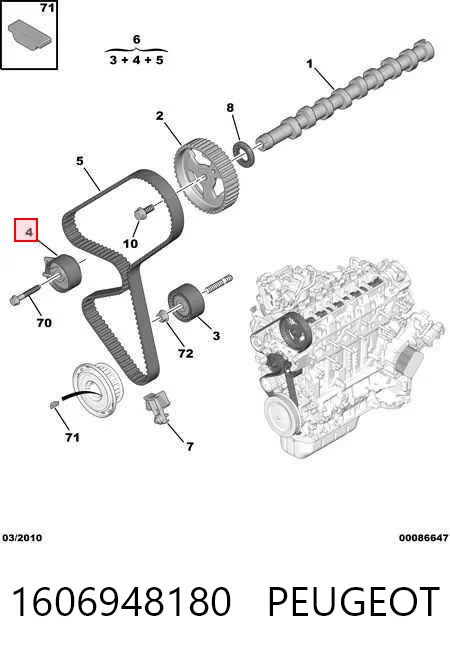 Comprar Tensor de la correa de distribución Fiesta VI CB1