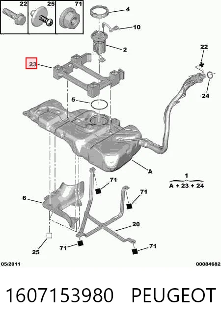Comprar Depósito de combustible Peugeot Partner II a bajo precio