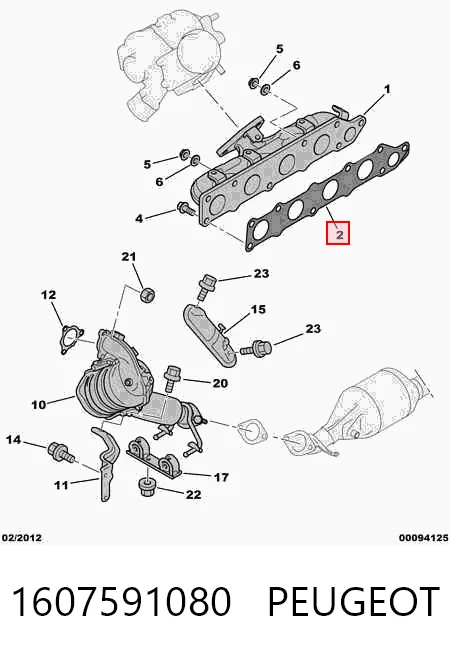 Junta colector joint para Mitsubishi Outlander III GF, GG