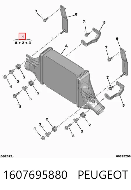 Enfriador de aire de admisión Lancer sedán (2007-2026) original desde 130,79 €