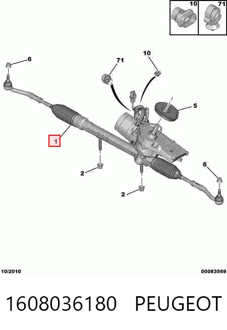  Cremallera de dirección Citroen C3 2