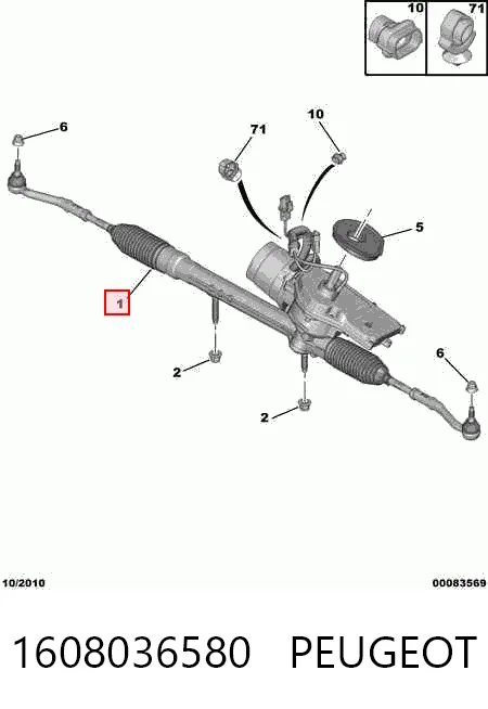  Cremallera de dirección Citroen C3 2