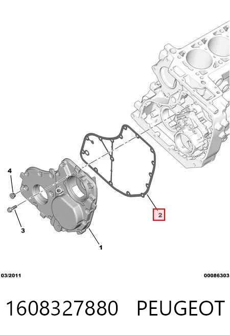 Comprar 504082437 Fiat/Alfa/Lancia Junta de tapa frontal del motor