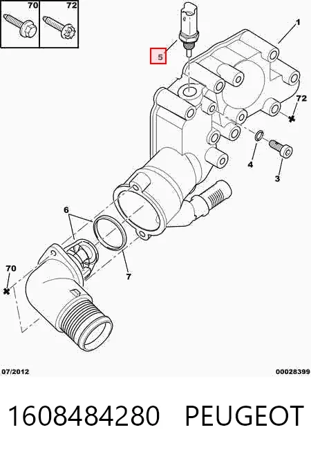 Sensor de temperatura del refrigerante Citroen C4  desde 9,98 €