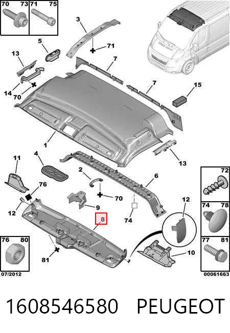 Comprar Guarnecido de techo Peugeot Boxer  250 a bajo precio
