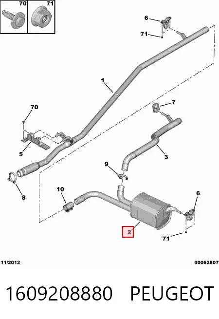 Precio del repuesto Silencioso trasero Jumpy II bus