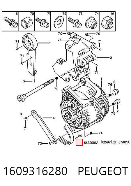 Correa trapezoidal dentada Seat Toledo II (1M2)