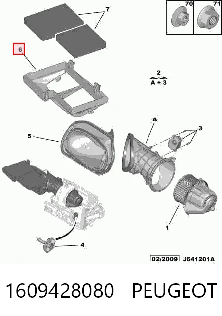 1609428080 Peugeot/Citroen Filtro antipolen