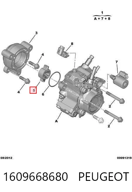 Kit de reparación de bomba de alta presión PEUGEOT 1609668680