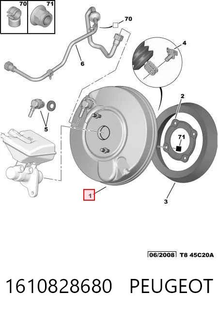  Servofreno Peugeot 3008 1