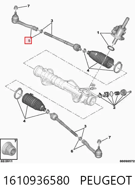 Rótula barra de dirección Citroen Berlingo  (K9)
