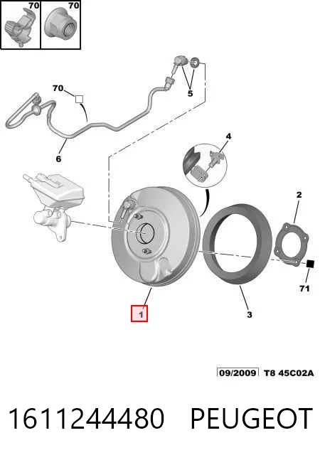 Servofreno para Peugeot 3008 I 0U