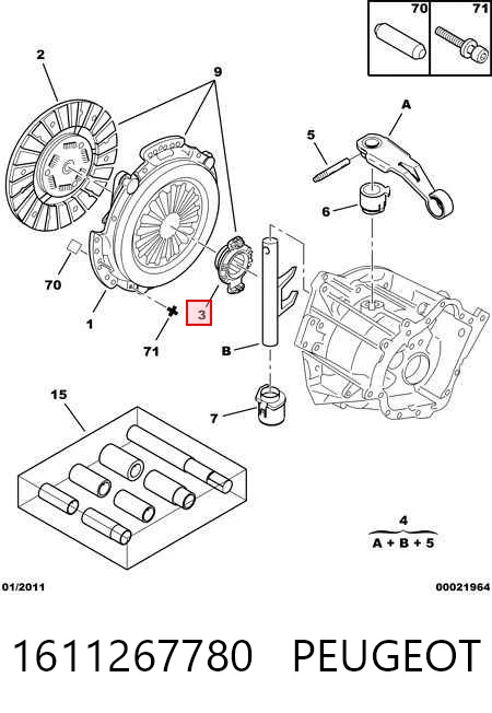 Collarin de embrague Jumpy I plataforma a bordo (1999-2006) original desde 15,97 €