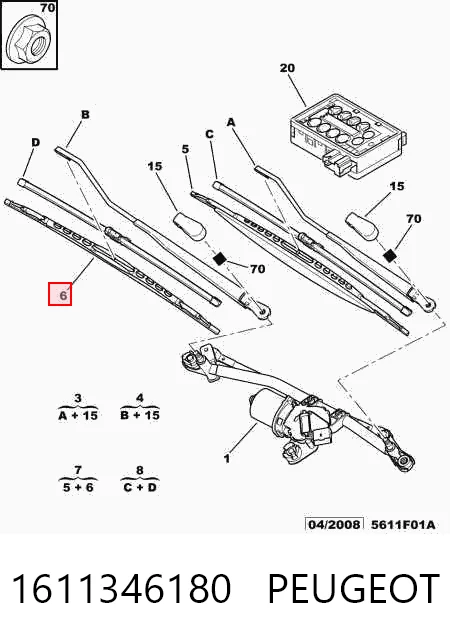 Limpiaparabrisas delantera copiloto Citroen ZX  desde 6,16 €