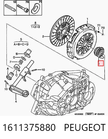 1611375880 Fiat/Alfa/Lancia Cojinete embrague